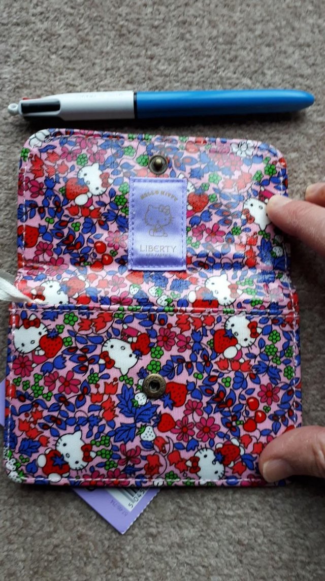 Image 2 of Hello Kitty Liberty Travel pass purse wallet BRAND NEW