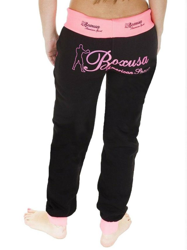 Preview of the first image of Brand New Ladies Sport Printed Drawstring Tracksuit Bottoms.