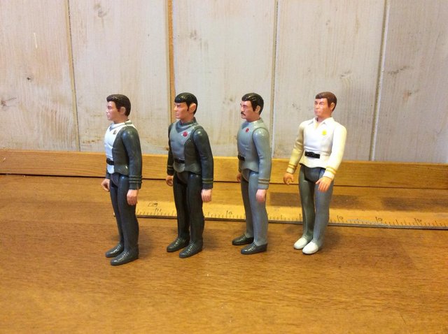 Image 2 of Star Trek four 3.5" figures Kirk, Spock, Scottie, Doc
