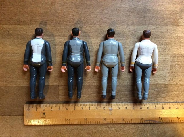 Image 3 of Star Trek four 3.5" figures Kirk, Spock, Scottie, Doc