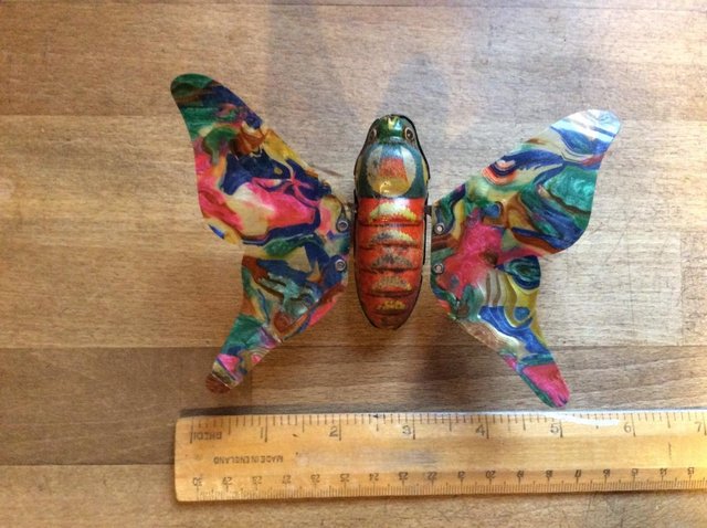 Preview of the first image of 1926 Vintage Wind-up Clockwork Butterfly.