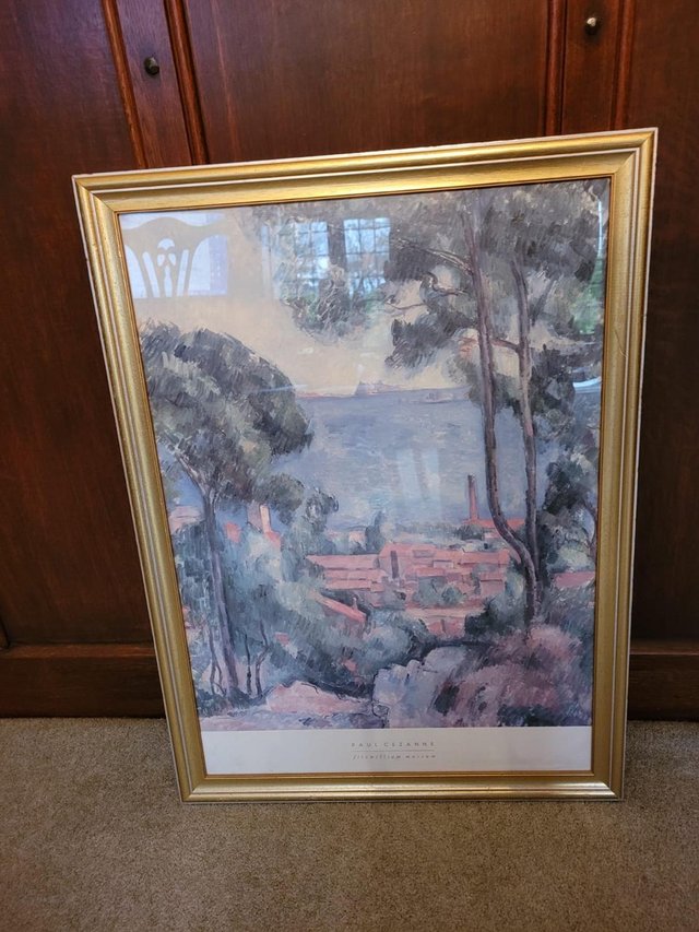 Preview of the first image of Cezanne Gilt Framed Print large and stylish.