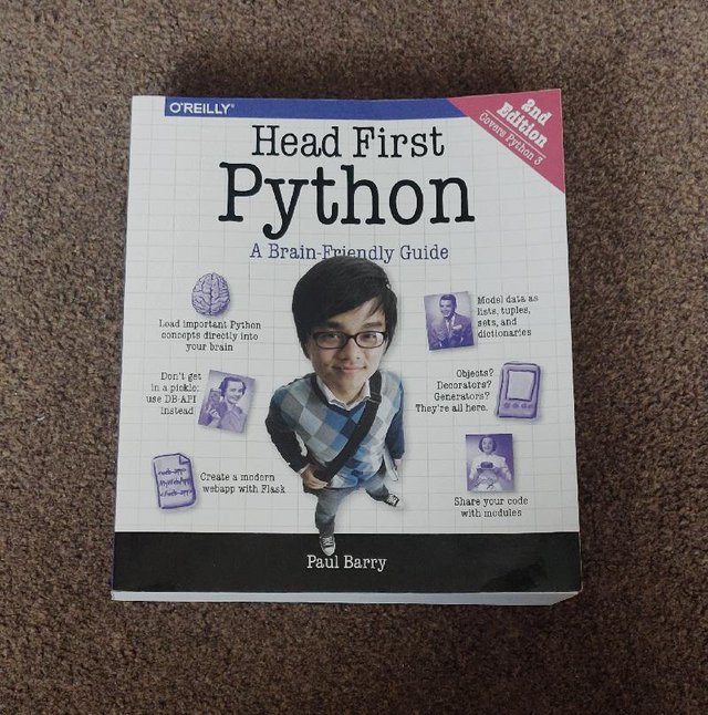 Preview of the first image of Head First Python 2nd Edition Paperback Book   BX28.