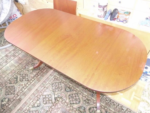 Preview of the first image of Dining TABLE, extending AS NEW stunning RETRO vintage £200.
