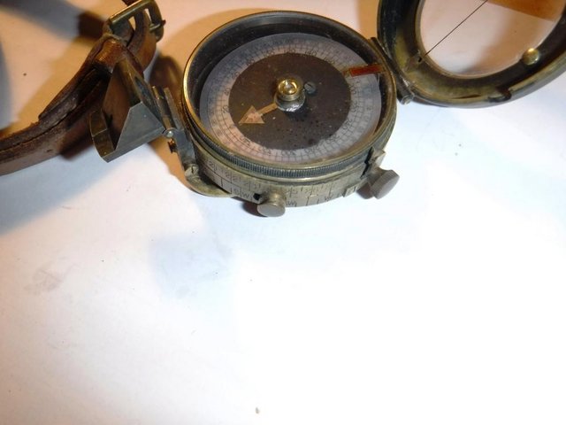 Image 2 of Antique Hand Bearing Compass