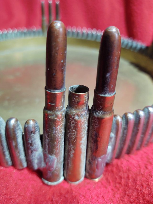Preview of the first image of Unusual Trench Art Bullet Tray.
