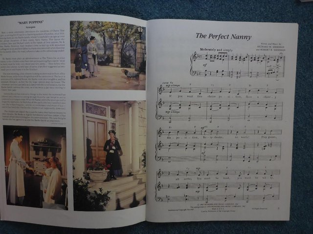 Image 3 of Music Book of Mary Poppins Vocal selection Walt Disney’s