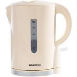 Preview of the first image of DAEWOO 1.7L CREAM 2.2KW KETTLE- RAPID BOIL- CORDLESS- NEW.