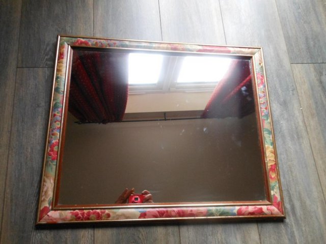 Preview of the first image of Mirror 23 x 19 inches Patterned Frame.