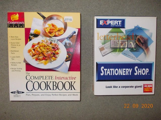 Preview of the first image of Interactive Cookbook and Stationery Shop PC CD Rom.