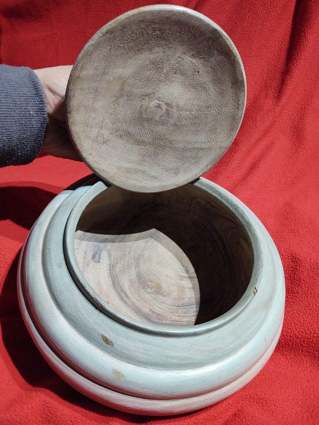 Image 3 of Hardwood Wooden Round Bowl