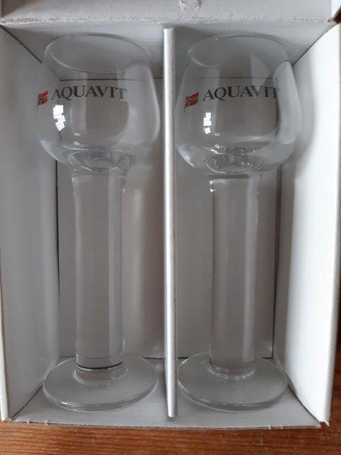 Image 5 of 2 NEW BOXED AQUAVIT GLASSES FROM NORWAY