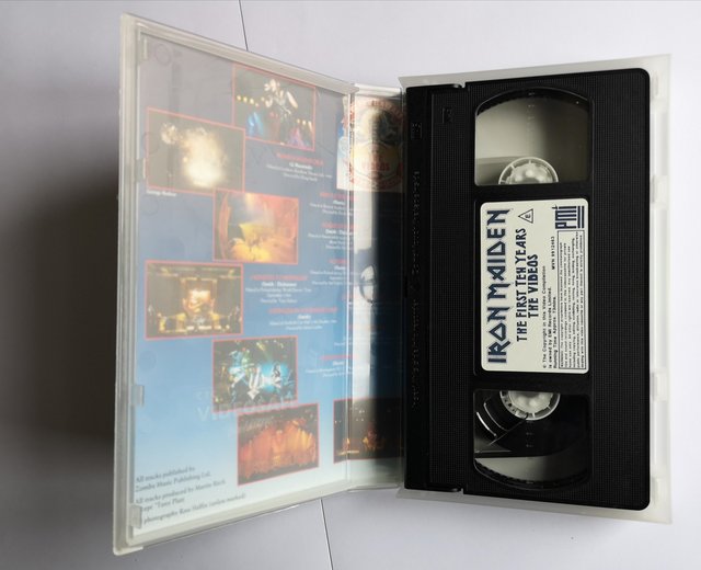 Preview of the first image of Iron Maiden The first ten years 1980-1990 VHS video.