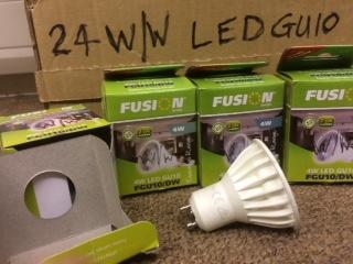 Preview of the first image of 24 x Energy Saving LED GU 10 warm white 4w lamps.
