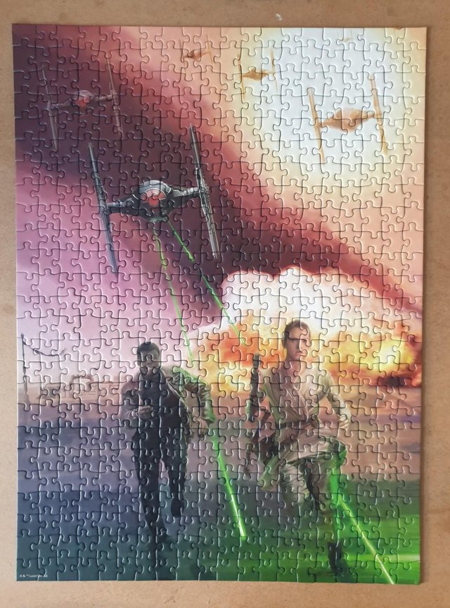 Preview of the first image of 500 piece jigsawcalled STAR WARS, THE DARK SIDE OF THE FOR.