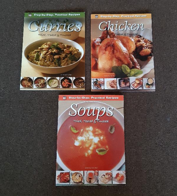 Preview of the first image of 3 New Recipe Books - Chicken, Soups & Curries   BX2.