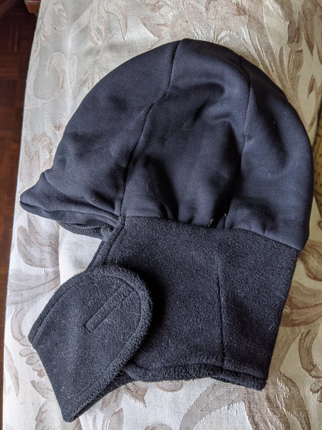 Preview of the first image of WINTER FLEECE RIDING HAT COVER/FACE COVER, never used..