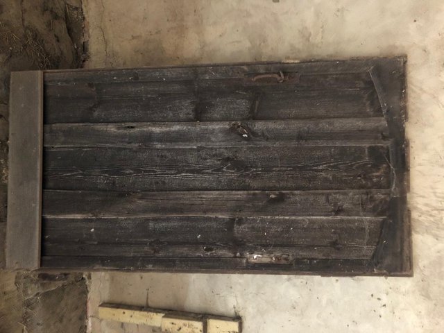 Preview of the first image of Old pine boarded Door.