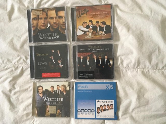 Preview of the first image of Westlife 6 Cd’s £1.00 each Excellent Condition.