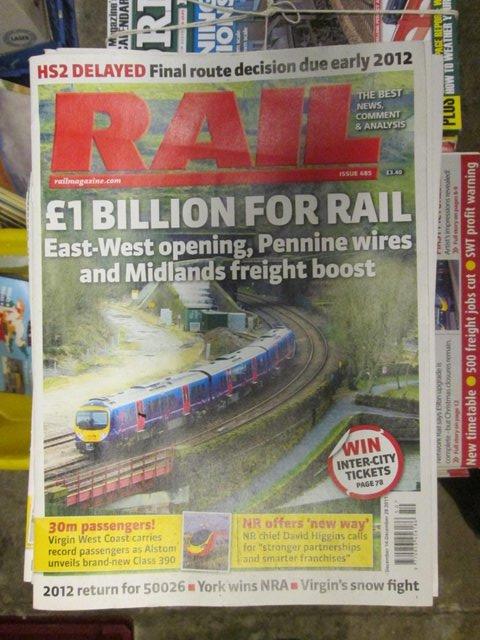 Preview of the first image of RAIL magazine 2011 all issues.