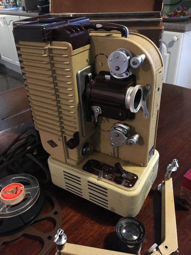 Preview of the first image of Vintage Eunice P26 8mm film projector.