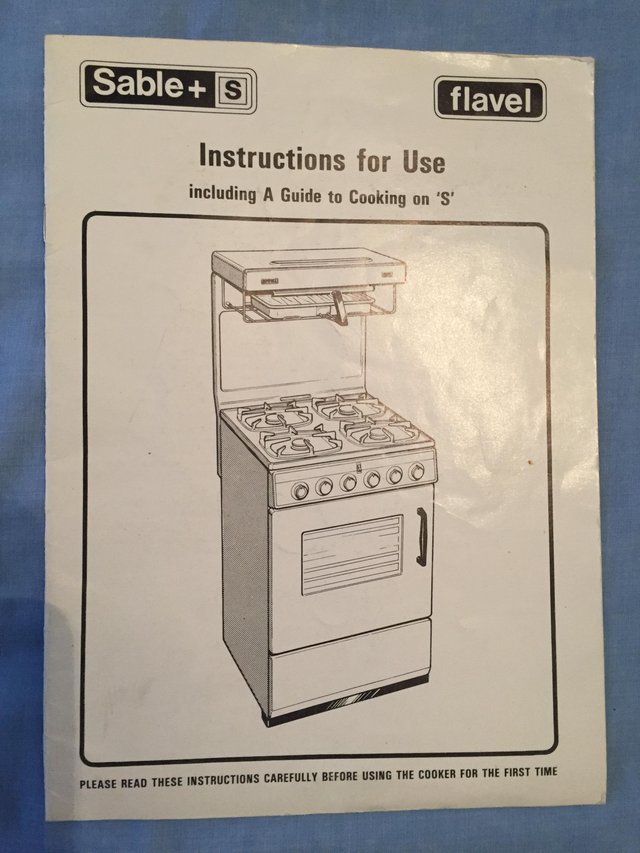 Preview of the first image of Vintage User manuals:  Flavel Cooker, Hitachi TV.