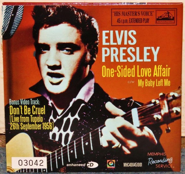 Preview of the first image of ELVIS PRESLEY ONE SIDED LOVE AFFAIR/MY BABY LEFT ME CD.