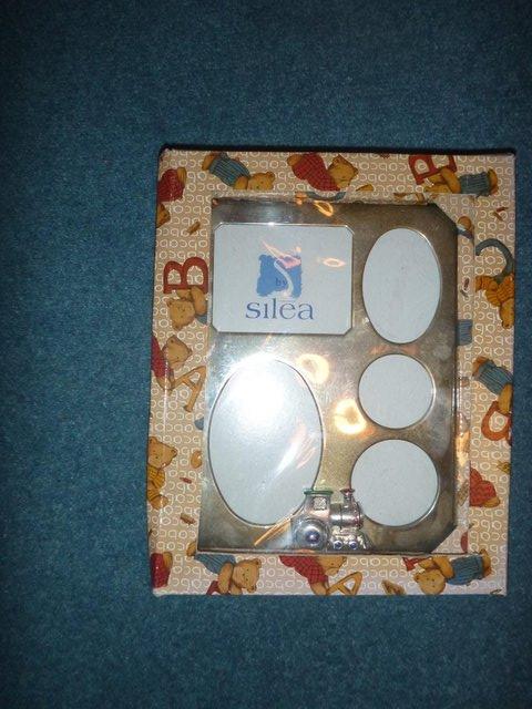 Image 2 of Silver photograph frame with train: New in box. Genuine.