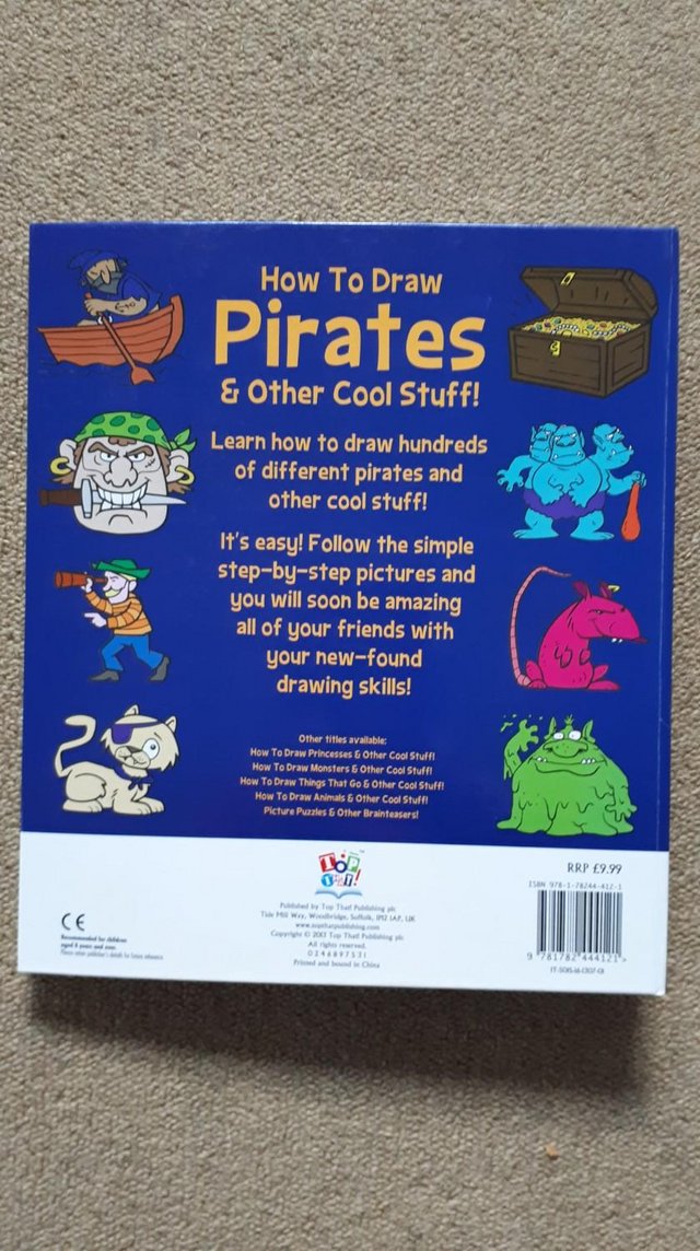 Image 3 of How to draw Pirates & cool stuff art book NEW