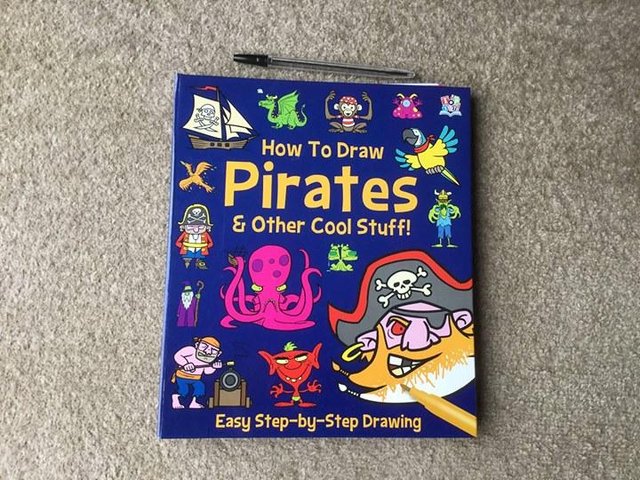 Preview of the first image of How to draw Pirates & cool stuff art book NEW.