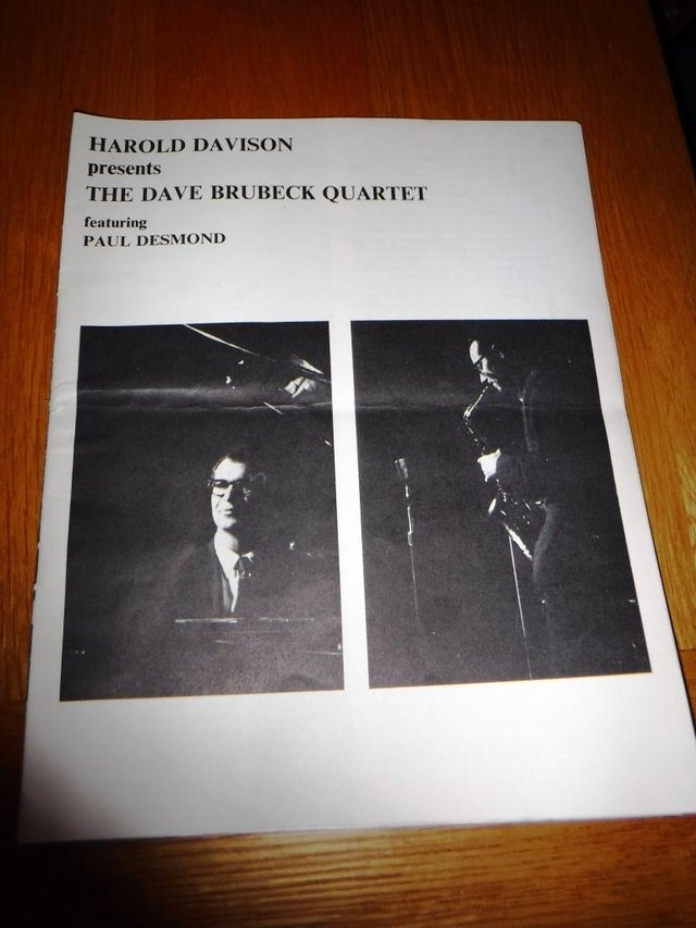 Preview of the first image of The Dave Brubeck Quartet Souvenir Programme.