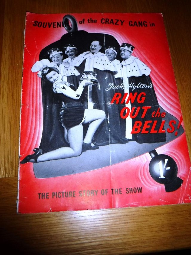 Preview of the first image of Crazy Gang Ring Out the Bells Souvenir Programme 1'.
