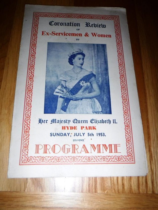 Preview of the first image of Coronation Review of Ex Serviceman & Women Programme 1953.