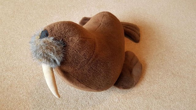 Preview of the first image of Sea World Large Walrus Soft Toy.