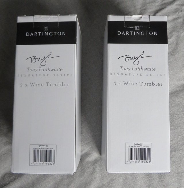 Preview of the first image of 4 DARTINGTON GASS WINE TUMBLERS.