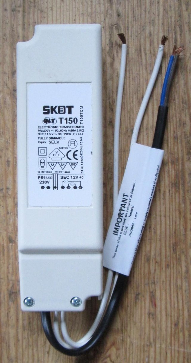 Preview of the first image of Dimmable 12V electronic Transformer (Incl P&P).