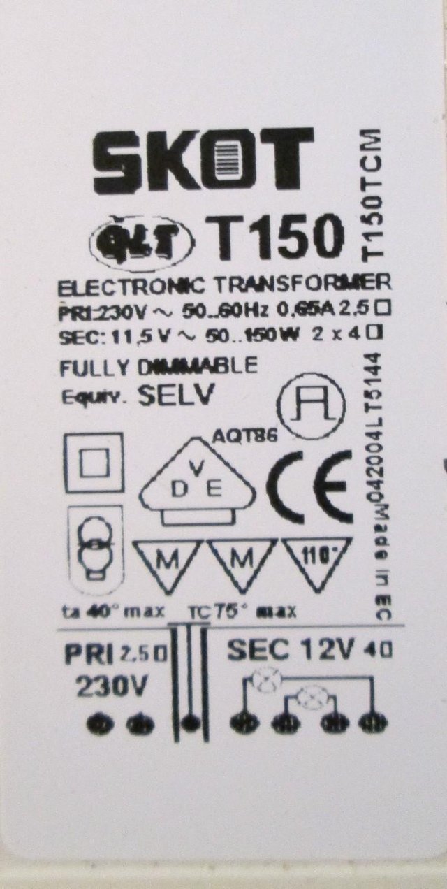 Image 2 of Dimmable 12V electronic Transformer (Incl P&P)