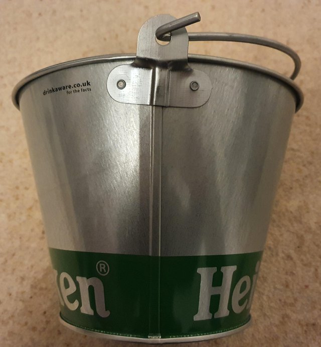 Image 3 of Heineken metal bucket with handle