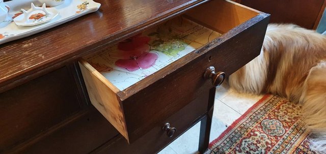 Image 10 of All Original, Circa 1920s - 40s, Solid Oak Dressing Table