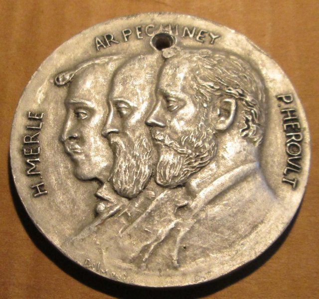 Preview of the first image of 1855 1955 Medal Belmondo Pechiney (Incl P&P).