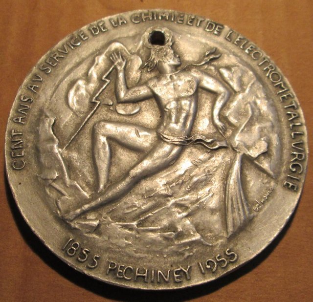 Image 2 of 1855 1955 Medal Belmondo Pechiney (Incl P&P)