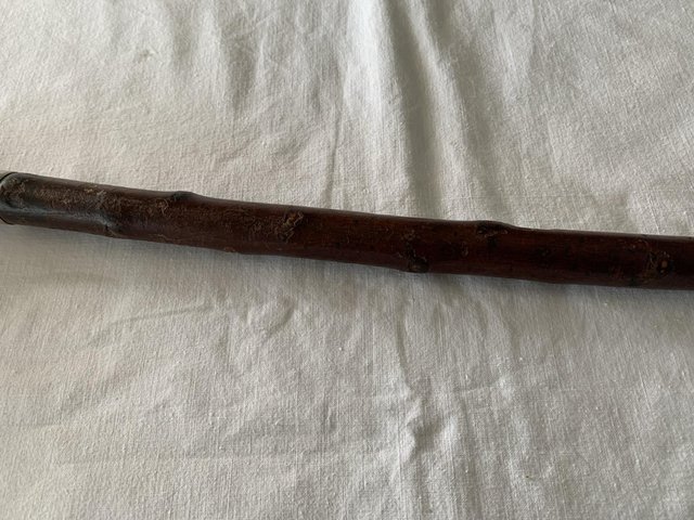 Image 3 of Vintage horn handle & silver walking stick