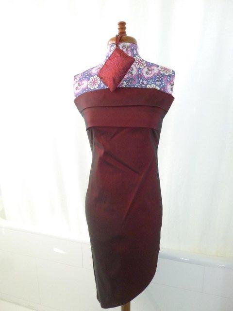 Preview of the first image of Size 8/10 Evening Dress and Shrug Jacket with Purse.