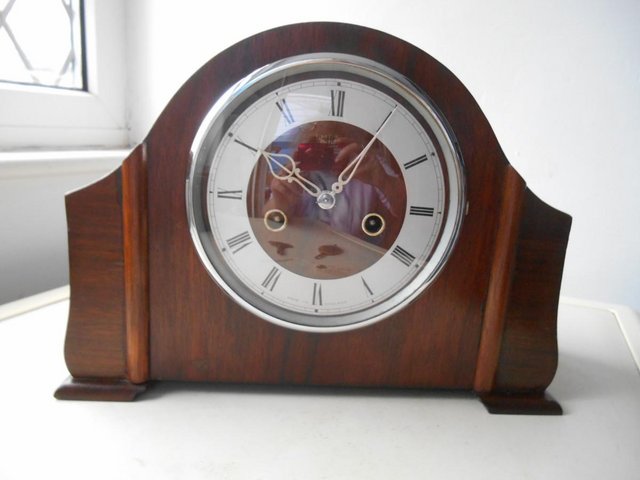 Preview of the first image of Smiths Enfield striking mantle clock.