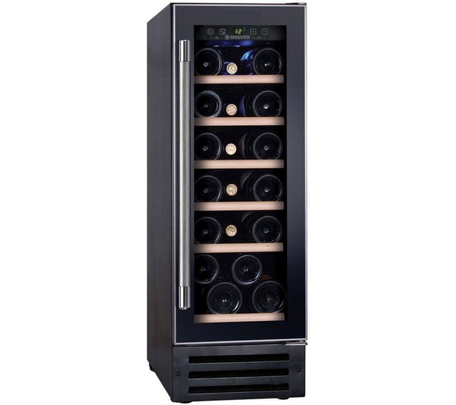 Preview of the first image of HOOVER 30CM 19 BOTTLE BLACK WINE COOLER-SINGLE ZONE.