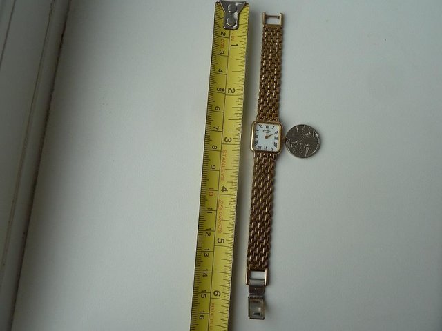 Preview of the first image of Lady's gold plated Rotary wrist watch (for spares/repair).