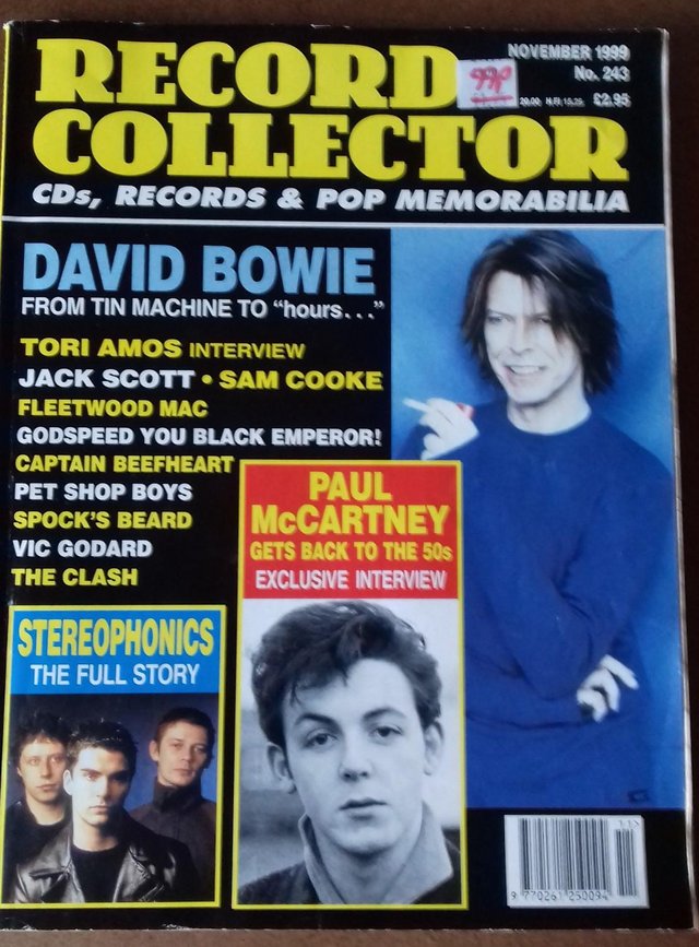 Preview of the first image of David Bowie. Record Collector Magazine, November 1999..