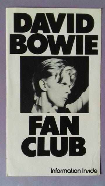 Preview of the first image of 1970’s David Bowie UK Official Fan Club Membership Leaflet..