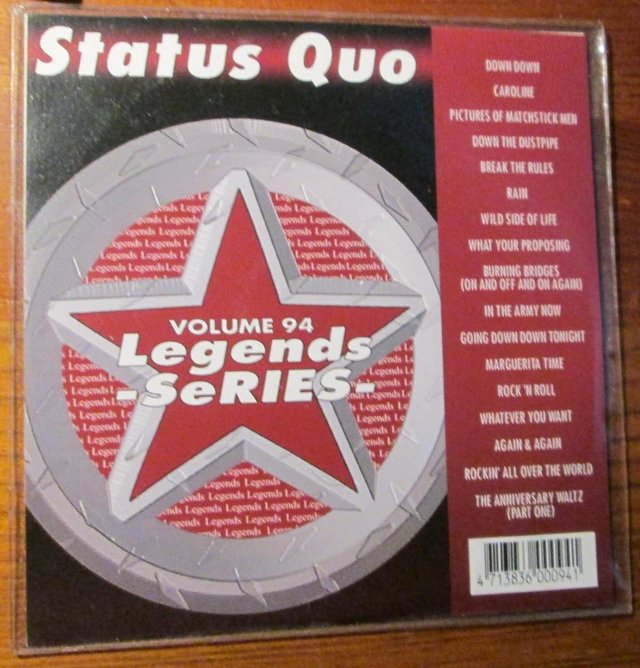 Preview of the first image of Legends Karaoke CDG Vol 094 - Status Quo.