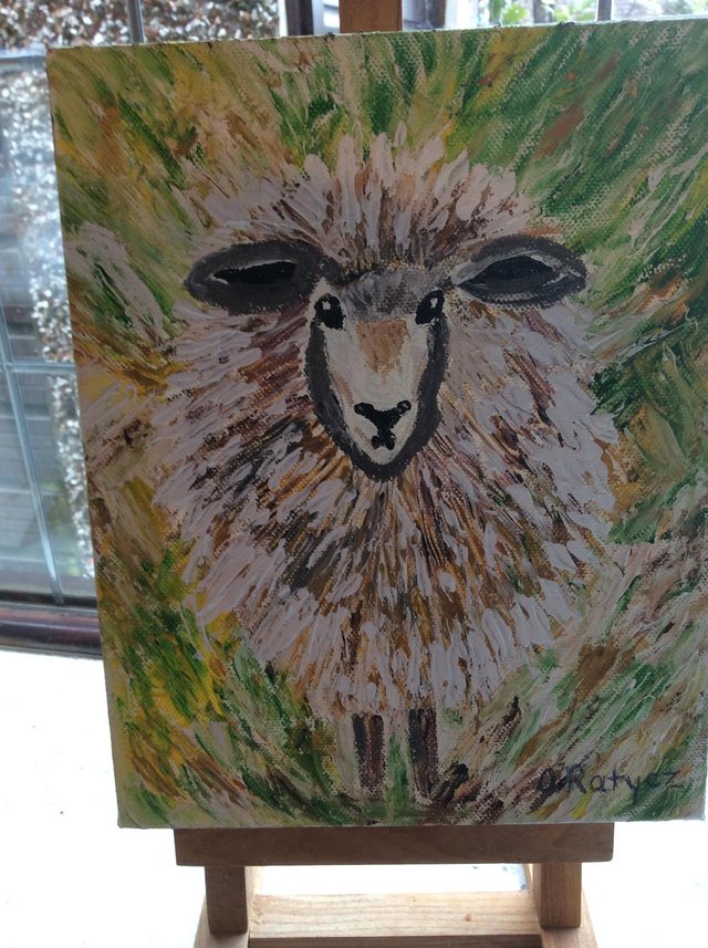 Preview of the first image of Original oil painting of a sheep.